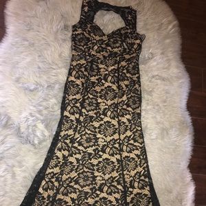 Dresses - Long black lace dress wore once Dresses - Long black lace dress wore once